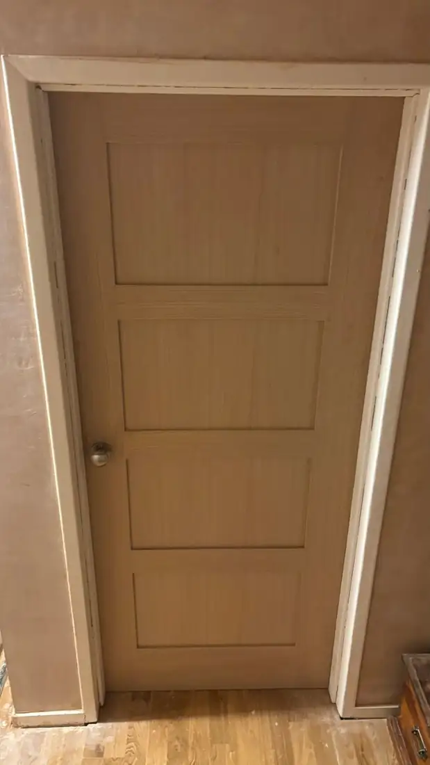 New internal door, hung and cased