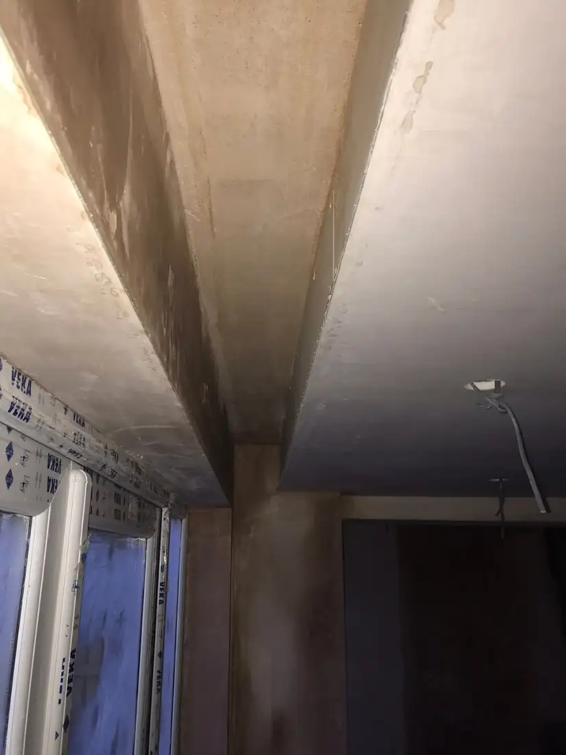 Steel boxed in and boarded